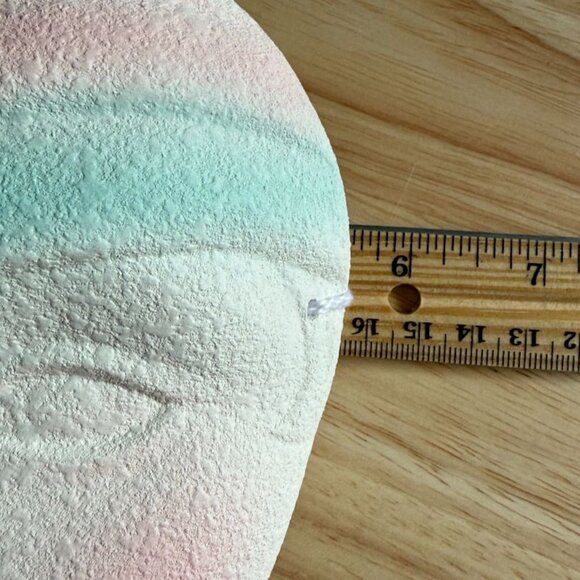 2 Vintage 80's Post Modernism Wall Mask Pastel Pink Green White Textured NOS - Picture 8 of 10